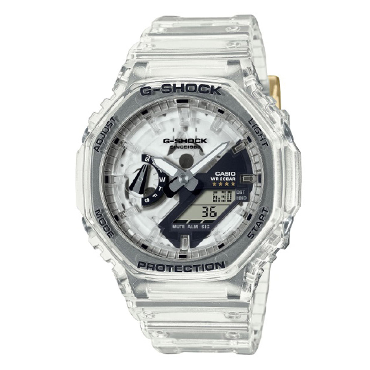 Reloj casio transparente precio best sale