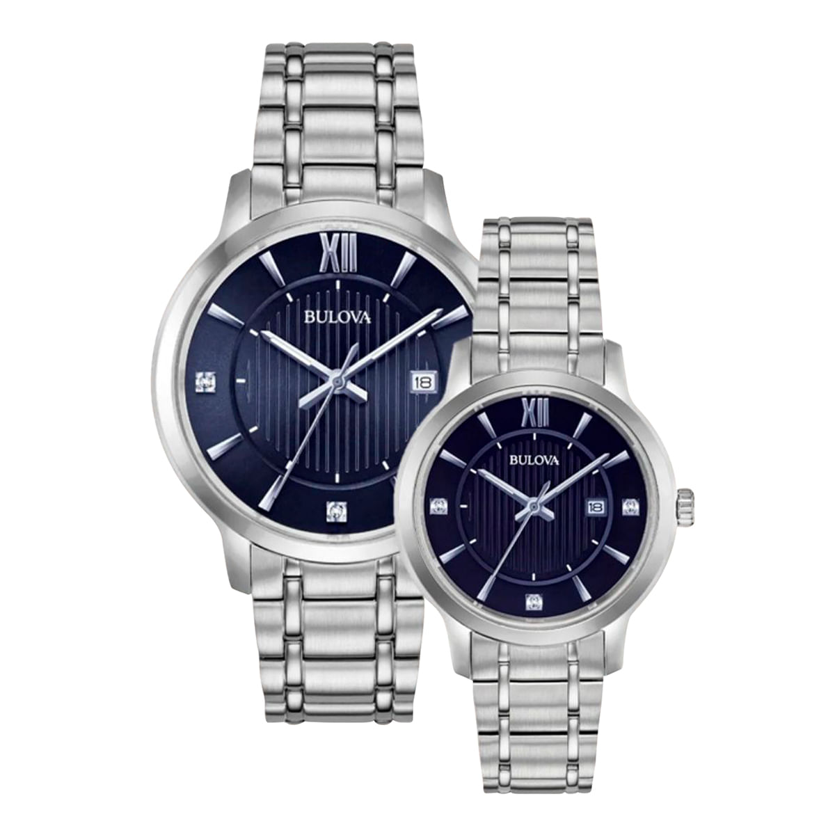 Set de relojes X 2 Bulova Pareja 96X159